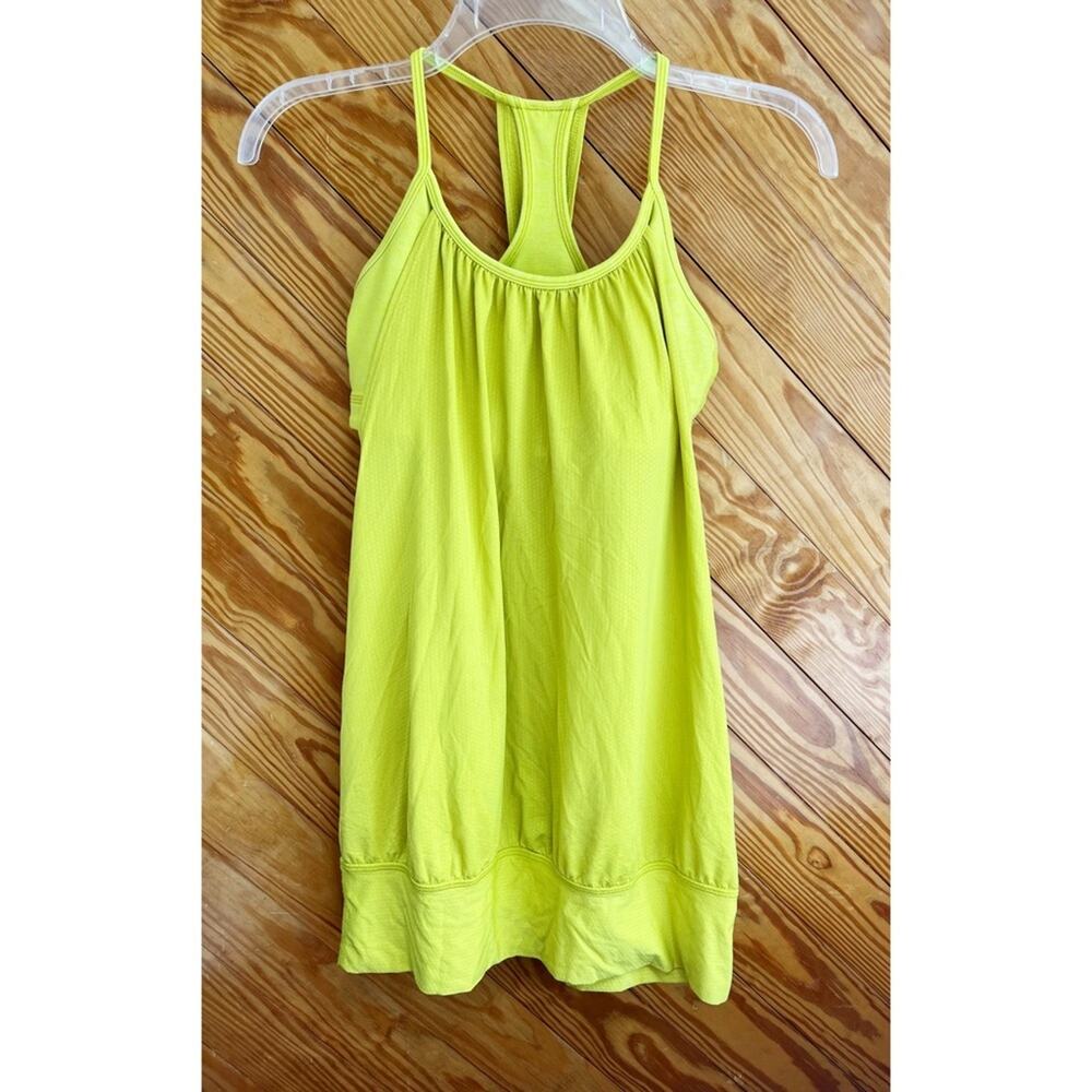 Lululemon No Limits Tank Antidote Lime Green